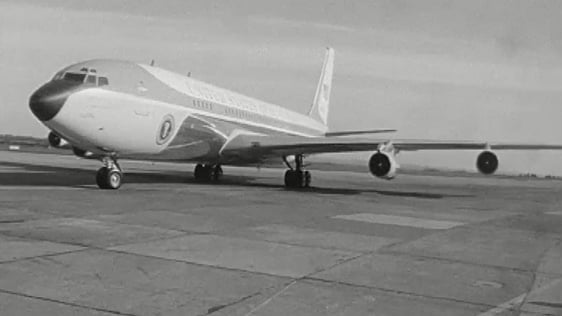 US Air Force Jet carrying Kennedy advance party, 1963