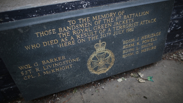 Four members of the Household Cavalry died along with seven horses in the 1982 attack