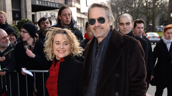 Sinead Cusack with her husband Jeremy Irons