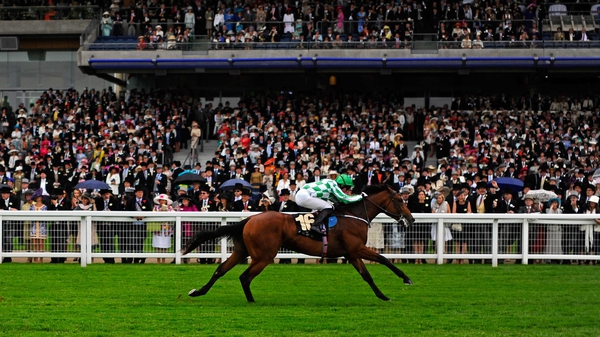 War Command crossing the finishing line at Ascot to land the Coventry Stakes
