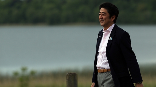 Shinzo Abe was in Dublin following the G8 summit in Fermanagh