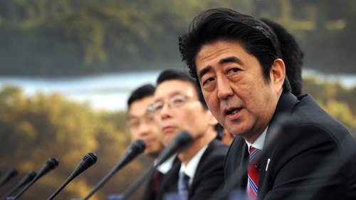Shinzo Abe travelled to Dublin having attended the G8 summit in Fermanagh