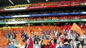 Athletes and spectators at the Opening Ceremony of the 2003 Special Olympics at Croke Park.