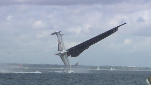 The Spindrift yacht was carrying a crew of ten when it overturned in Dún Laoghaire harbour