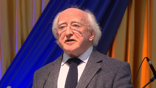 President Higgins said the Irish people will take the country out of the present crisis