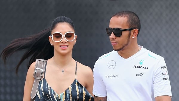 Hamilton splits with pop star girlfriend