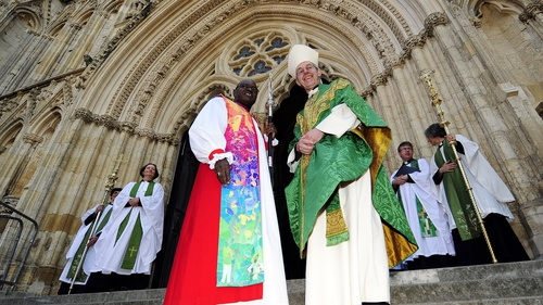 The Archbishop of York (left) and The Archbishop of Canterbury at the Church of England General Synod
