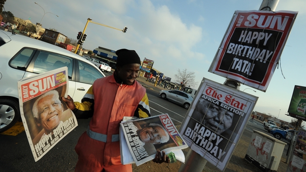 South Africa is celebrating the birthday of Nelson Mandela