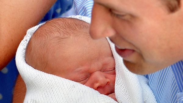 George Alexander Louis was born on Monday afternoon