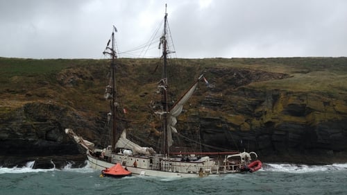The Astrid ran aground in July last year (Pic: RNLI)