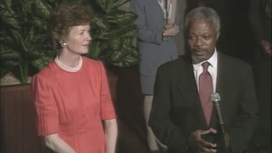 Mary Robinson and Kofi Annan