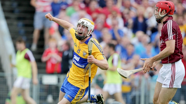 Clare's Conor McGrath celebrates scoring a goal
