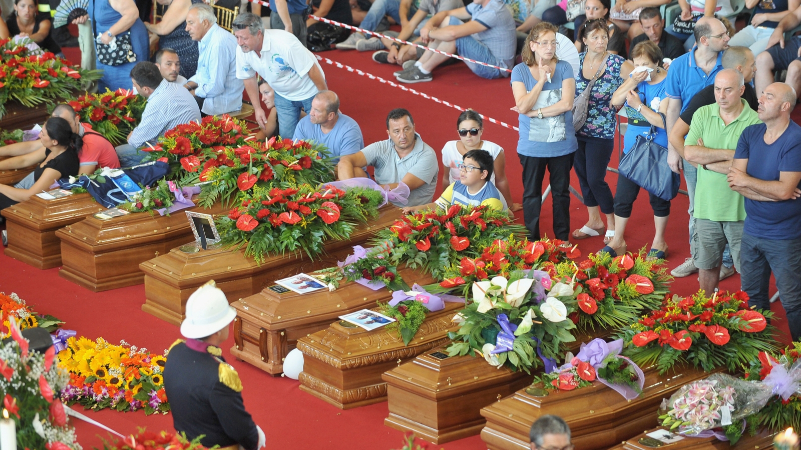 Thousands gather for funerals of bus crash victims