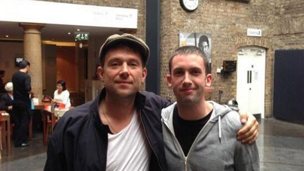Damon and mate in Dublin's IFI last Summer