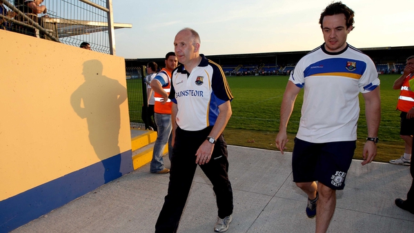 Glen Ryan leaves the Pearse Park pitch after Longford's defeat to Wexford on 13 July
