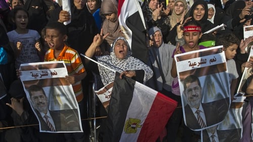 Supporters of ousted President Mohammed Mursi have gathered in camps around Cairo