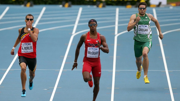 Brian Gregan (right) has not qualified for the world 400m final
