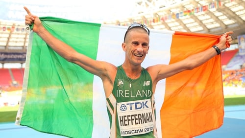 Rob Heffernans's gold is only Ireland's sixth ever medal at a Word Athletics Championships