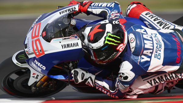 Jorge Lorenzo passed Marc Marquez at the start