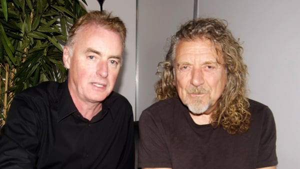 Dave Fanning with Robert Plant at Electric Picnic last night