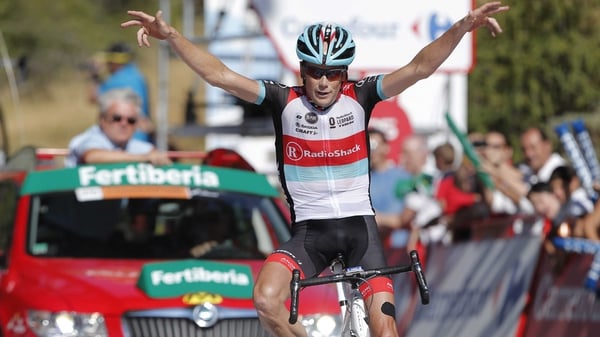 Nicolas Roche trails Vuelta leader Chris Horner by 53 seconds