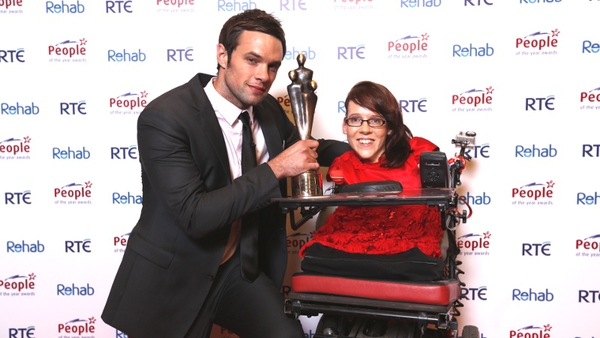 Bressie with Joanne O'Riordan, Young Person of the Year 2012