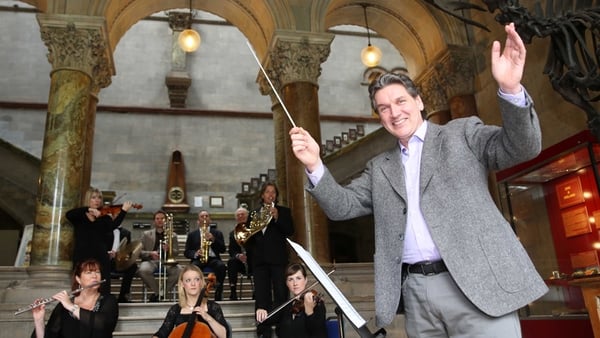 Arena presenter Seán Rocks with the RTÉ Concert Orchestra, who will perform on Culture Night