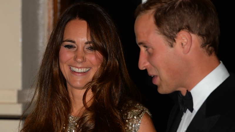 Duchess of Cambridge and Prince William last night