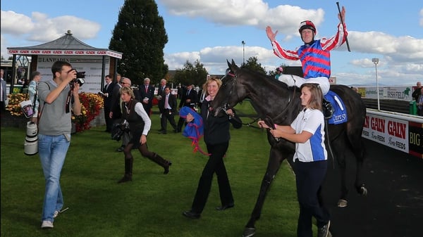 Johnny Murtagh and Belle De Crecy celebrate victory