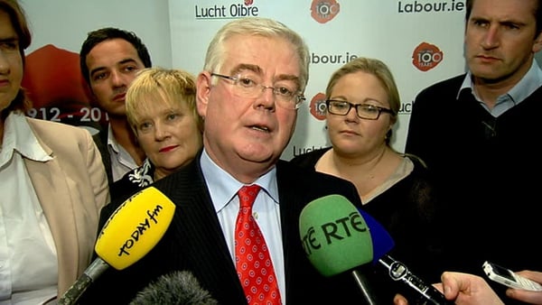 Eamon Gilmore described his working relationship with Joan Burton as excellent
