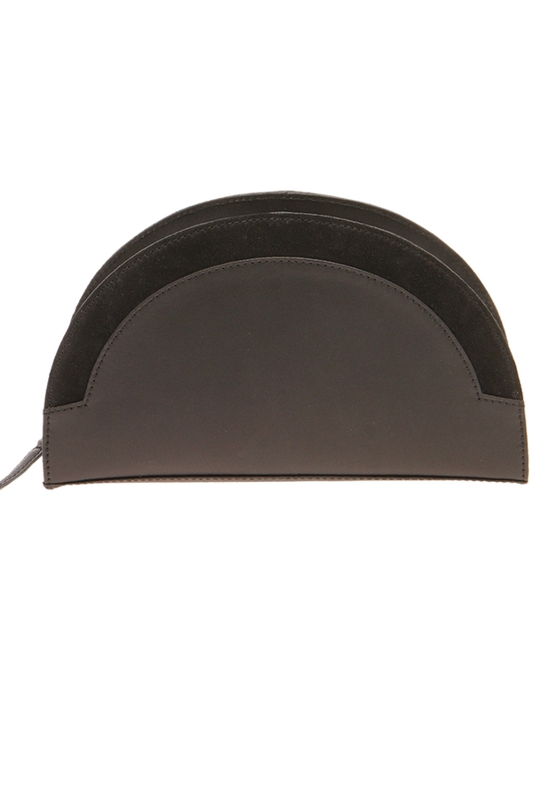 boohoo boutique Jenna Leather Zip Clutch Black €42