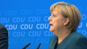 Angela Merkel said that things are improving in Ireland