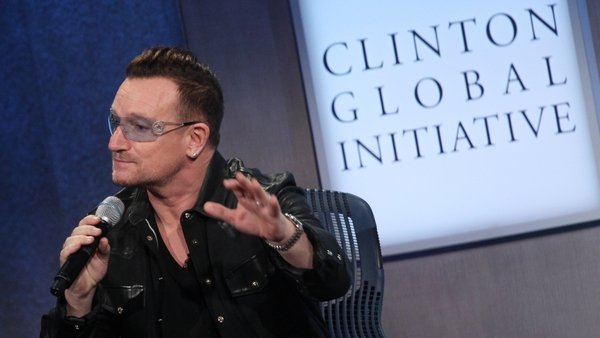 Bono's impersonation went down well with the audience