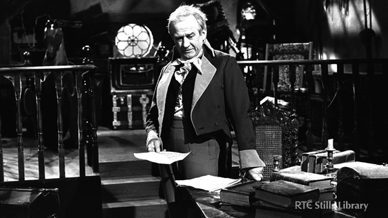 Cyril Cusack as Sir Jonah Barrington in the RTÉ Television series 'Facets Irish' (1972)