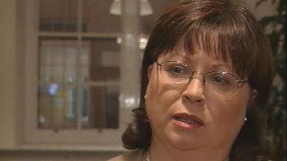 Mary Harney speaking to RTÉ News about Budget 2004.