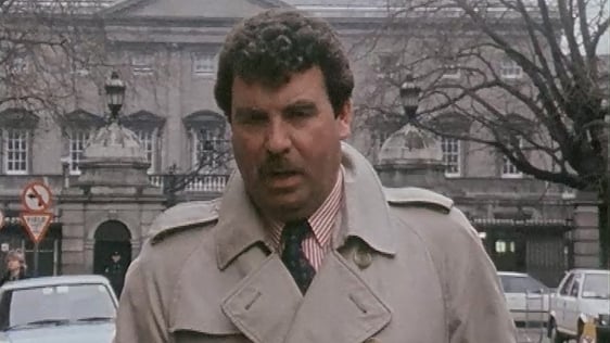 Nick Coffey reporting from outside Dáil Eireann on the eve of the announcement of Budget 1987.