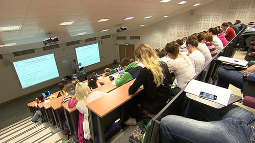 Undergraduate students here are charged fees of €3,000 per year