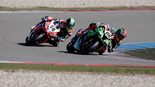 Eugene Laverty (left) has finished second overall to Tom Sykes (right) in the Superbike Riders Championship