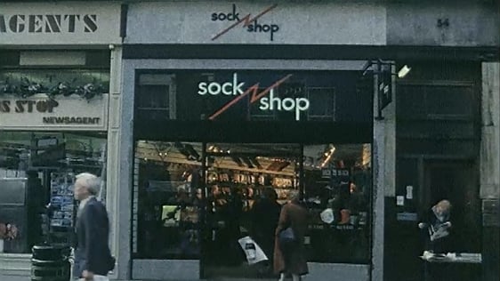 Socks Vox Pop on Grafton St, Dublin, 1988