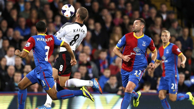 Pajtim Kasami of Fulham controls the ball before firing home