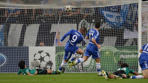 Torres scored twice against Schalke last month