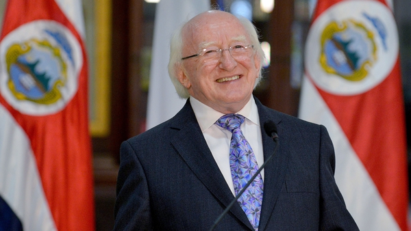 President Michael D Higgins was speaking on the last day of his trip to Central America