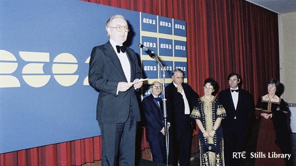 Former Director General of RTÉ George Waters pictured at the launch of RTÉ 2 in 1978