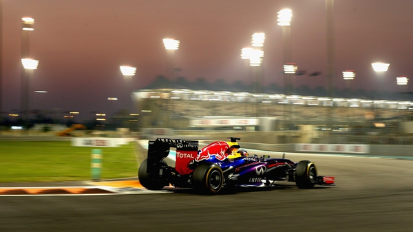 Sebastian Vettel lapped the Yas Marina circuit with a time of one minute 41.349 but team-mate Mark Webber was faster