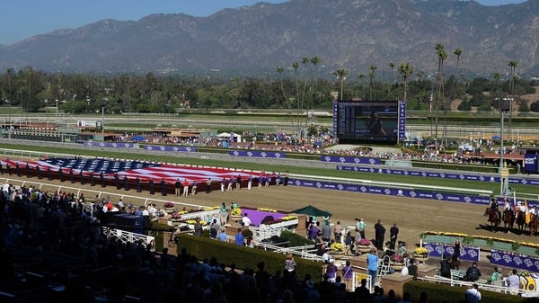 A view of the Santa Anita Course