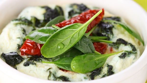 Kevin Dundon's Baked egg with spinach
