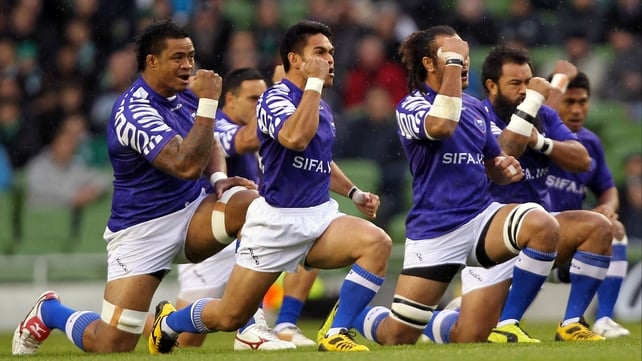 Samoa perform the 'Manu'