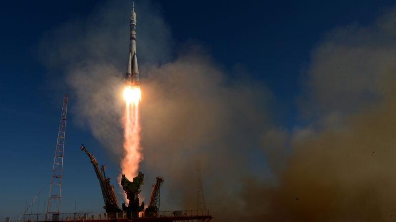 Russia launches Olympic torch into space