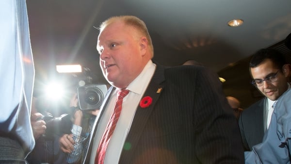 Rob Ford blamed his substance abuse as the cause of his erratic behaviour