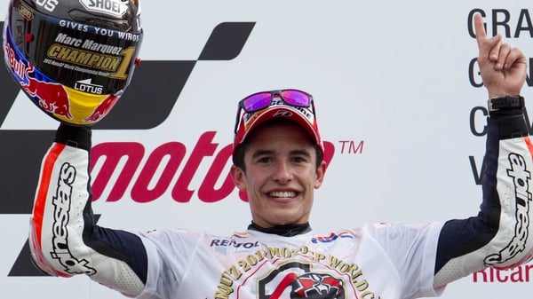 Marquez's third-place finish was enough to secure the title